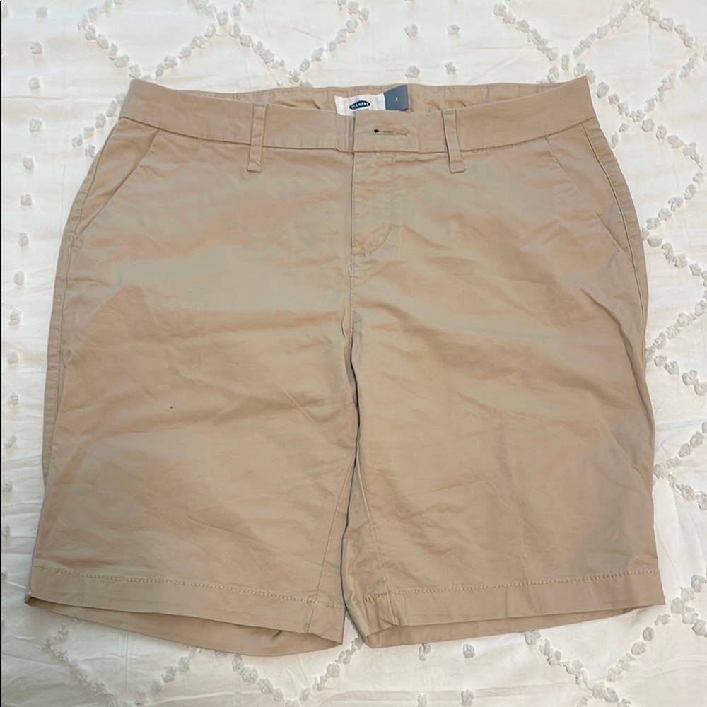 Old Navy Tan Flat Front Shorts